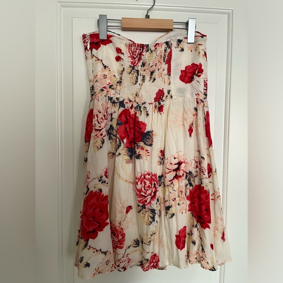 KIMCHI BLUE Strapless Floral Dress Size S Bohemian - Picture 5 of 8
